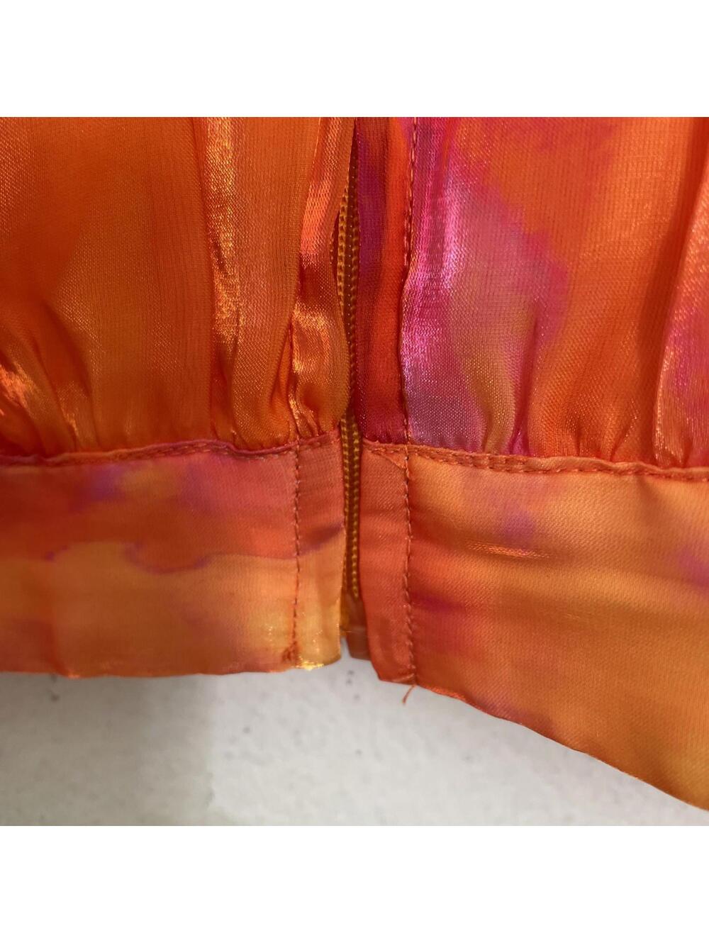 YAURA NEW YAURA Faari Crop Top Orange Top size US Medium $150msrp - Picture 7 of 12
